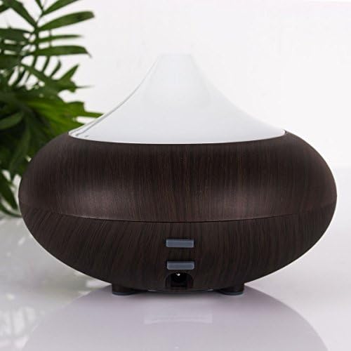 Freegoing 140ML Electric Aromatherapy Essential oil Diffuser Wooden Humidifier with 7 Colors Changeable LED Light+Waterless Auto Shut-off Function for Spas,Yoga,meditation,restroom, (Black)
