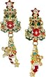 Lunch at The Ritz 2GO USA Merry Christmas Earrings