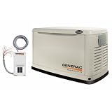Generac Guardian Series 5872 14,000 Watt Air-Cooled Liquid Propane/Natural Gas Powered Standby Generator With Transfer Switch (CARB Compliant)