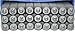 2mm Typewriter Font Alphabet Punch Metal Letter Jewelry Stamp Set, 27 Pieces Including &, Lowercase Set (Lowercase)