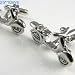 Silver Scooter Moped Cufflinks Cuff Links