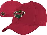 Minnesota Wild Basic Logo Red Structured Flex Hat