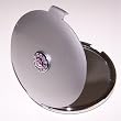 Silver Jeweled 10X/1X Compact Mirror with Swarovski Crystals