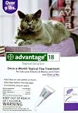 Advantage Topical Solution Flea Treatment for Cats Over 9 Pounds, 6 Applications