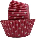 Regency Wraps Greaseproof Baking Cups, Pink Polka Dots, 40 Count, Standard.