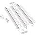 EShine White Finish 3 Extra Long 20 inch Panels LED Dimmable Under Cabinet Lighting Kit, Hand Wave Activated - Touchless Dimming Control, Cool White