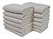 SALBAKOS - Premium Washcloths 12 Pack Set, 100% Turkish Cotton, Highly Absorbent & Quick Dry, Face Towels Wash Cloths for Hotel, Spa & Gym | 13