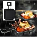 Mastrad F66600 Set of 2 Square Raclette Pans, Black Mastrad F66600 Set of 2 Square Raclette Pans, Black