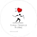 I Love Cross Country Skiing 2.25 inch (58mm) Pin Badge