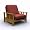 Mead Jr. Twin Chair Metal Wood in Medium Oak by American Furniture Alliance