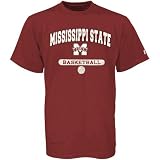 Russell Mississippi State Bulldogs Maroon Basketball T-shirt