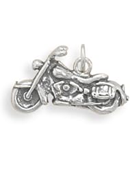 .925 Sterling Silver Exotic Motorcycle Charm