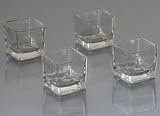41nGiVqmisL. SL160  2 Square Clear Glass Votive Candle Holders (1 Dozen)