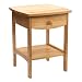 Winsome Wood End Table/Night Stand with Drawer and Shelf, Natural