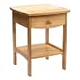 Winsome Wood End Table/Night Stand with Drawer and Shelf, Natural