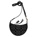 AUTHENTIC COACH MINI SIGNATURE SMALL CROSSBODY BAG Style Number 10840 with Black Leather trim