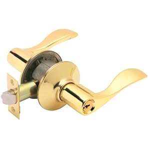 Schlage F51VACC505 Accent Entry Lever, Bright Brass by 