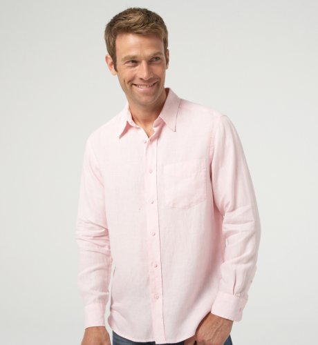 Big & Tall Blue Harbour Organic Linen Long Sleeve Shirt