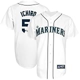 MLB Ichiro Suzuki Seattle Mariners Youth Jersey, White, XL