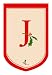 Monogram Holiday Garden Size Flag - J