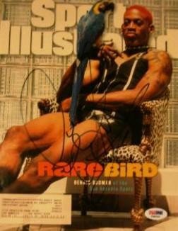 Dennis Rodman (Chicago Bulls) autographed Sports Illustrated Magazine