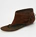 Dolce Vita Aries Suede Tie Sandal in Brown and Black