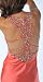 Zeilei 7502 Coral Satin Halter Pageant Evening Party Dress