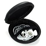 Bluecell Black Color PU Leather Earphone Hard Case