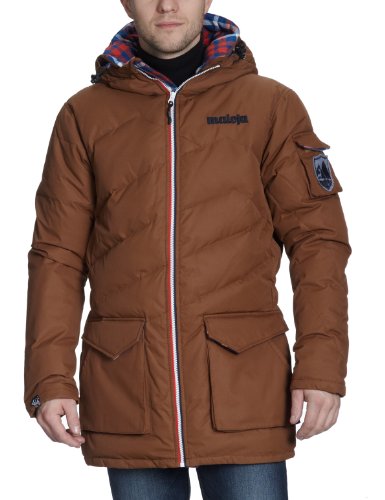 Maloja Herren 2-Lagen Down Hooded Jacket Cava, hazelnut, L