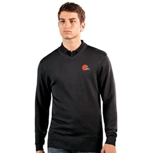 NFL Cleveland Browns Men's Ambassador Sweater, Black, Large