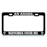 AN ANGEL WATCHES OVER ME #1 Religious Christian Auto License Plate Frame Tag Holder -... by TagsX FramesReligious