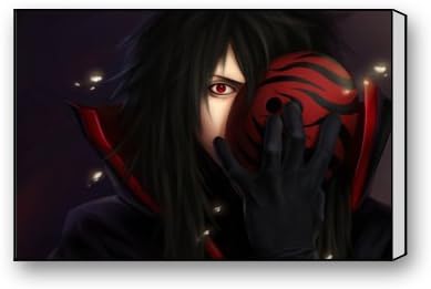 Creative Beautiful Modern Canvas Wall Art - Anime Naruto Canvas Print 18" x 12" - Stretched and Framed Painting Artwork Home Decor Wall Living Room Office Canvas Art