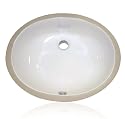 Decolav 1401-CWH 17-by-14-Inch Vitreous China Undermount Lavatory with Overflow, Ceramic, White