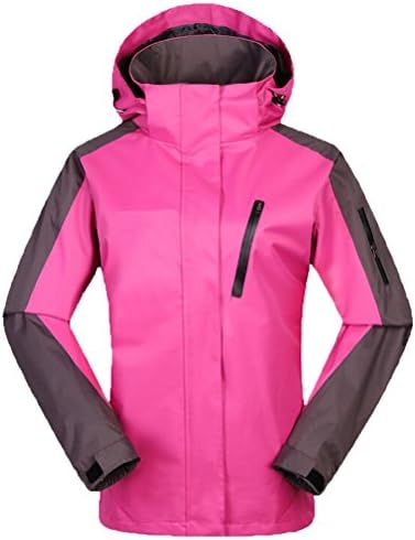 Vvip Womens Outdoor Jacket Climb Hiking Ski Snow Waterproof Hooded Coat Pink 07-364-4