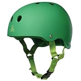 Triple Eight Brainsaver Rubber Men's Skateboard Helmet - Kelly Green