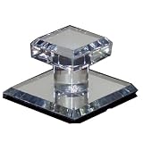 Clear Acrylic Stick-On Mirror Knob - 1-3/4' Square