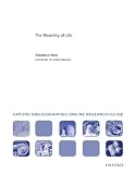 Meaning of Life: Oxford Bibliographies Online Research Guide