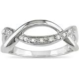 Sterling Silver 1/10ct TDW Diamond Ring (J-K,I3)