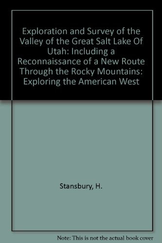 EXPLORATION OF SALT LAKE PB (Exploring the American West), by STANSBURY HOWARD
