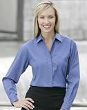 Ladies Featherlite Long Sleeve Twill