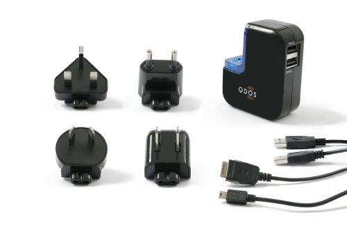 QDOS International Dual USB Charger For Samsung MP3