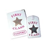 Review   / White Passport Cover & Luggage Label Gift Set - First Class