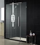 Dreamline SHDR-21587610-01 Vitreo 46-inch Frameless Swing Door, Chrome