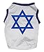 Petitebella Blue Hexagram White Shirt Puppy Dog Clothes (Medium)