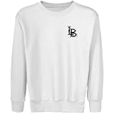 NCAA Long Beach State 49ers Youth White Logo Applique Crew Neck Fleece Sweatshirt