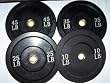 Body Solid Bumper Plates - 45 lb Pair - Black Body Solid Bumper Plates - 45 lb Pair - Black