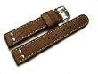 Orig. Watchband Berlin - Uhrenarmband - Wasserb�ffel - 2 Nieten - braun - 22 mm
