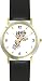 Angel In Flight No.4 - Cherub, Angel or Cupid Theme - WATCHBUDDY&reg; DELUXE TWO-TONE THEME WATCH - Arabic Numbers - Black Leather Strap-Size-Large ( Men's Size or Jumbo Women's Size )