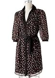 ELLETM Bird Chiffon Shirtdress XSmall
