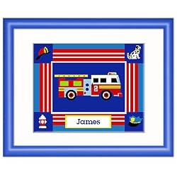 Heroes Blue Personalized Print